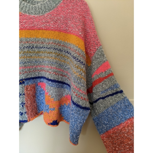 Moon & Madison multicolor cropped sweater - Picture 4 of 7
